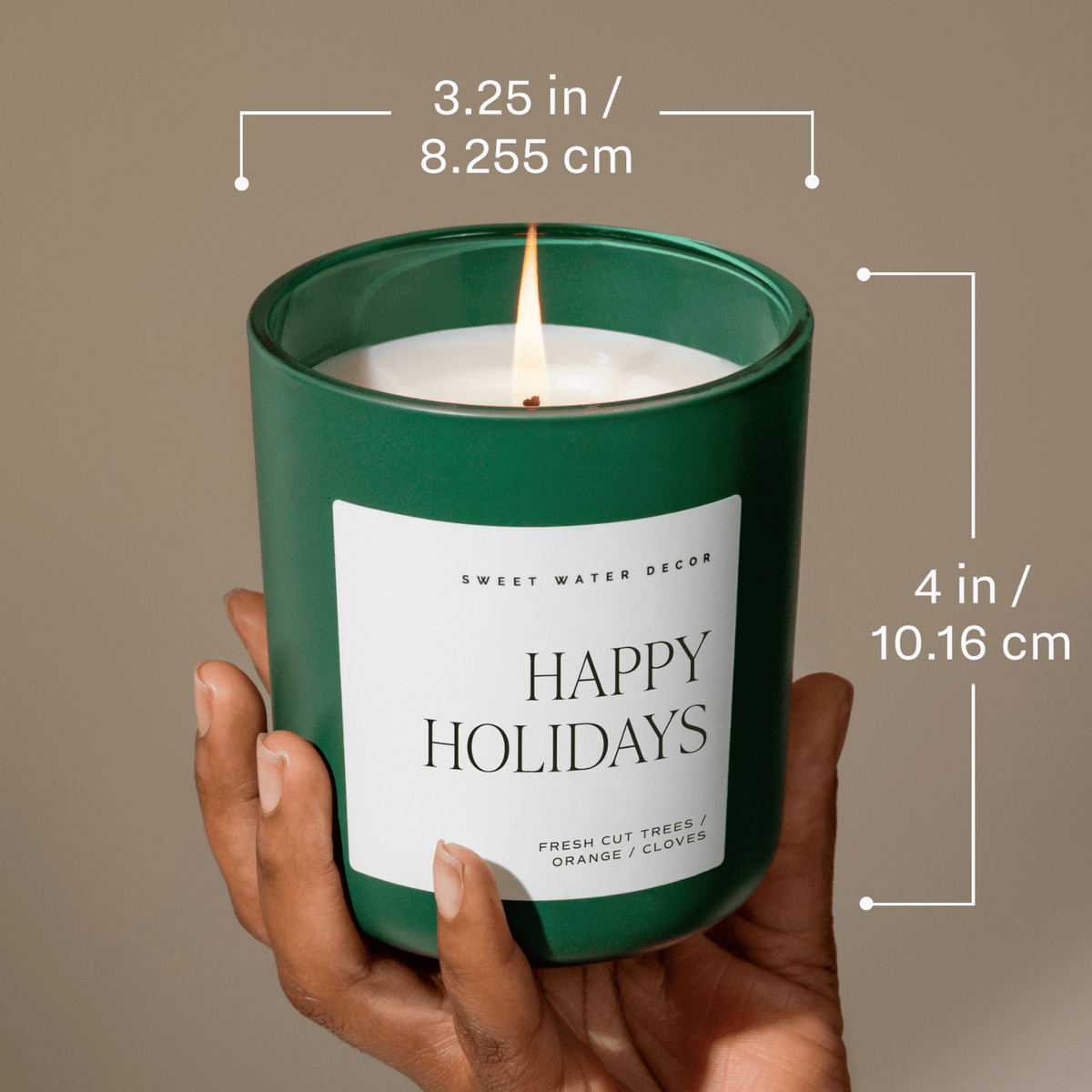 Candela in soia Christmas Tree Farm - Vasetto verde opaco - 15 oz