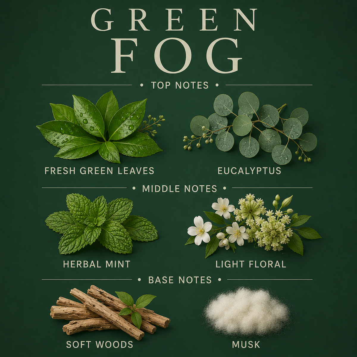 Diffuseur à roseaux Green Fog