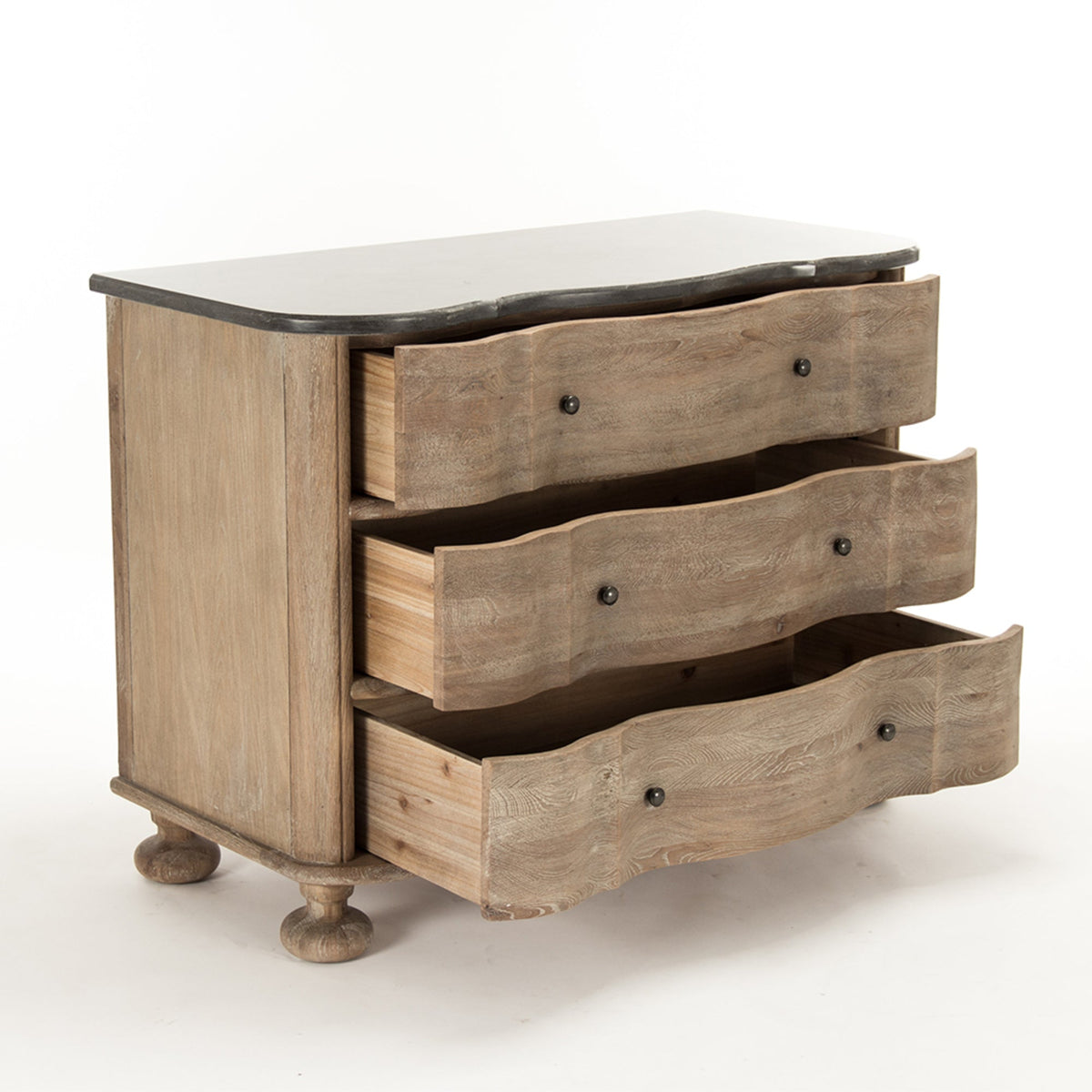 Marbre Stone Top Oak Chest