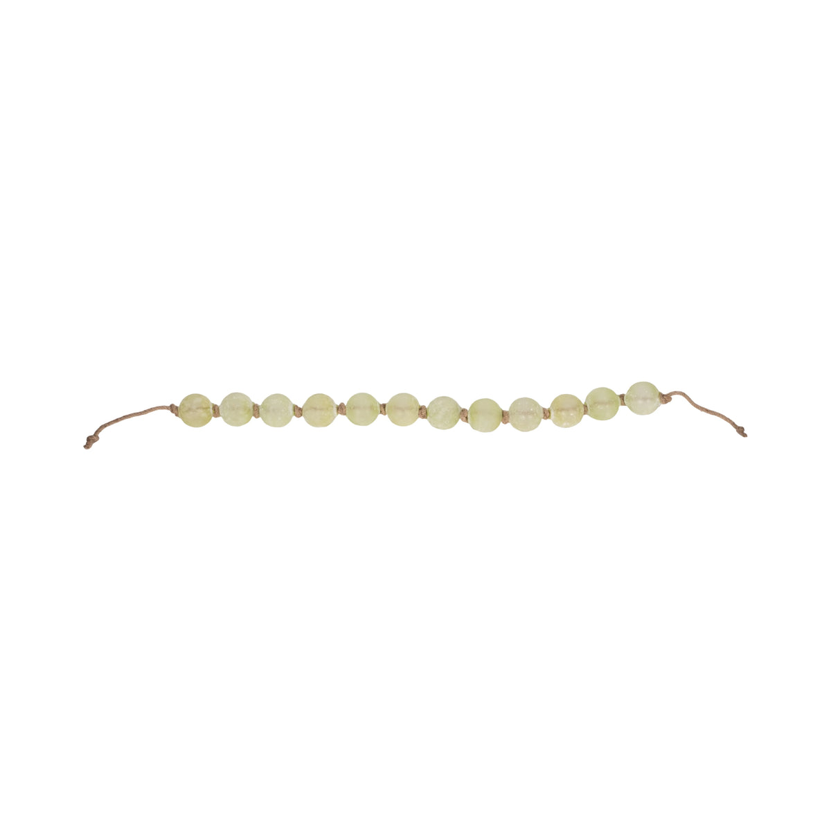 Frosted Glass Bead Garland Jute Cord Accent 3 in 20871