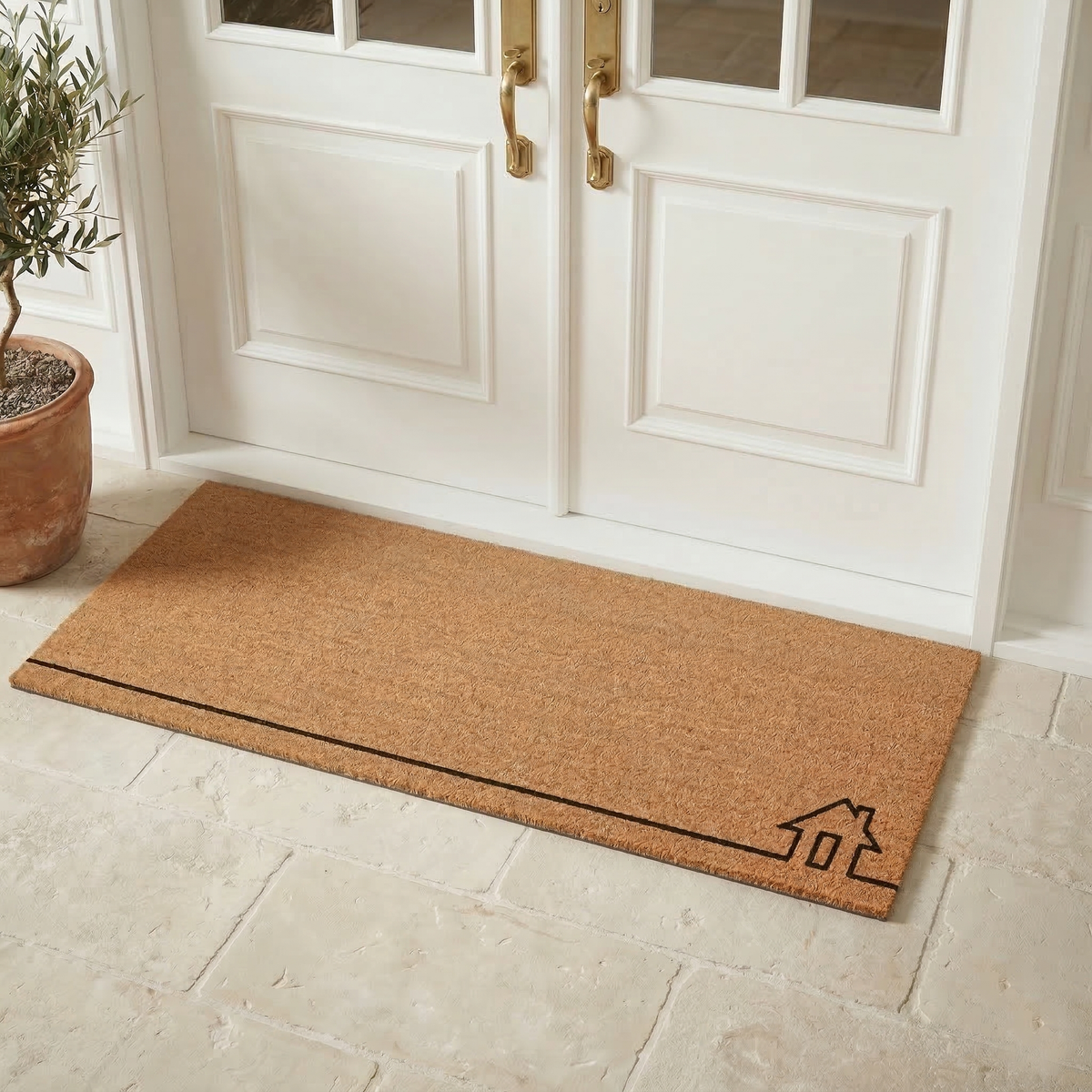 Tapis d'entrée Home View - Fibre de coco naturelle