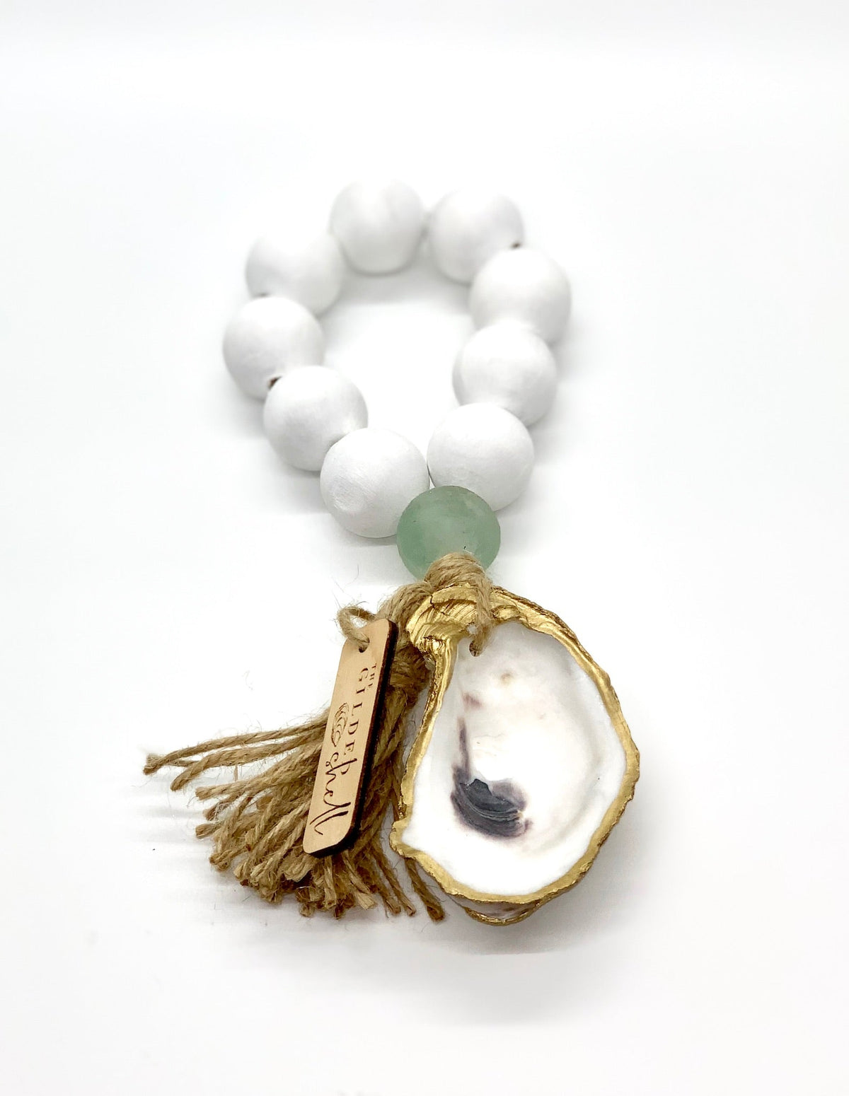 Le Tide Pool - Boho - Blanc avec verre de mer