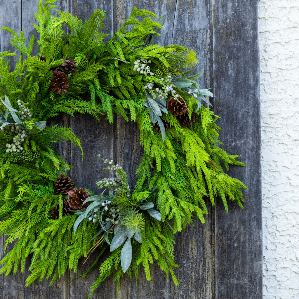 Faux Real Evergreen Wreath