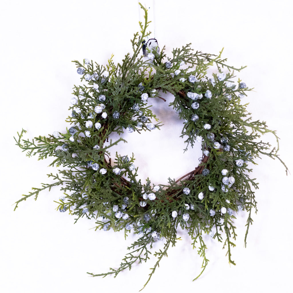 8"D Seeding Juniper Wreath