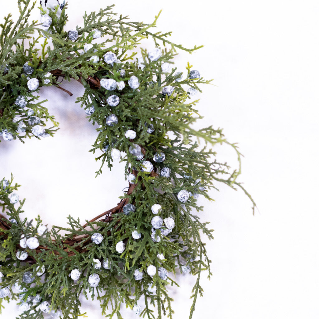 8"D Seeding Juniper Wreath