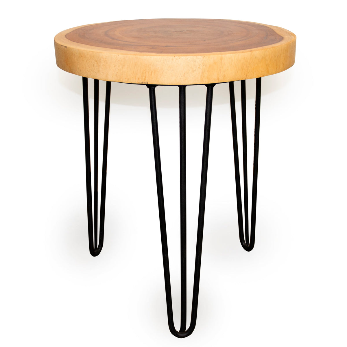Table d'appoint ronde en bois Rain