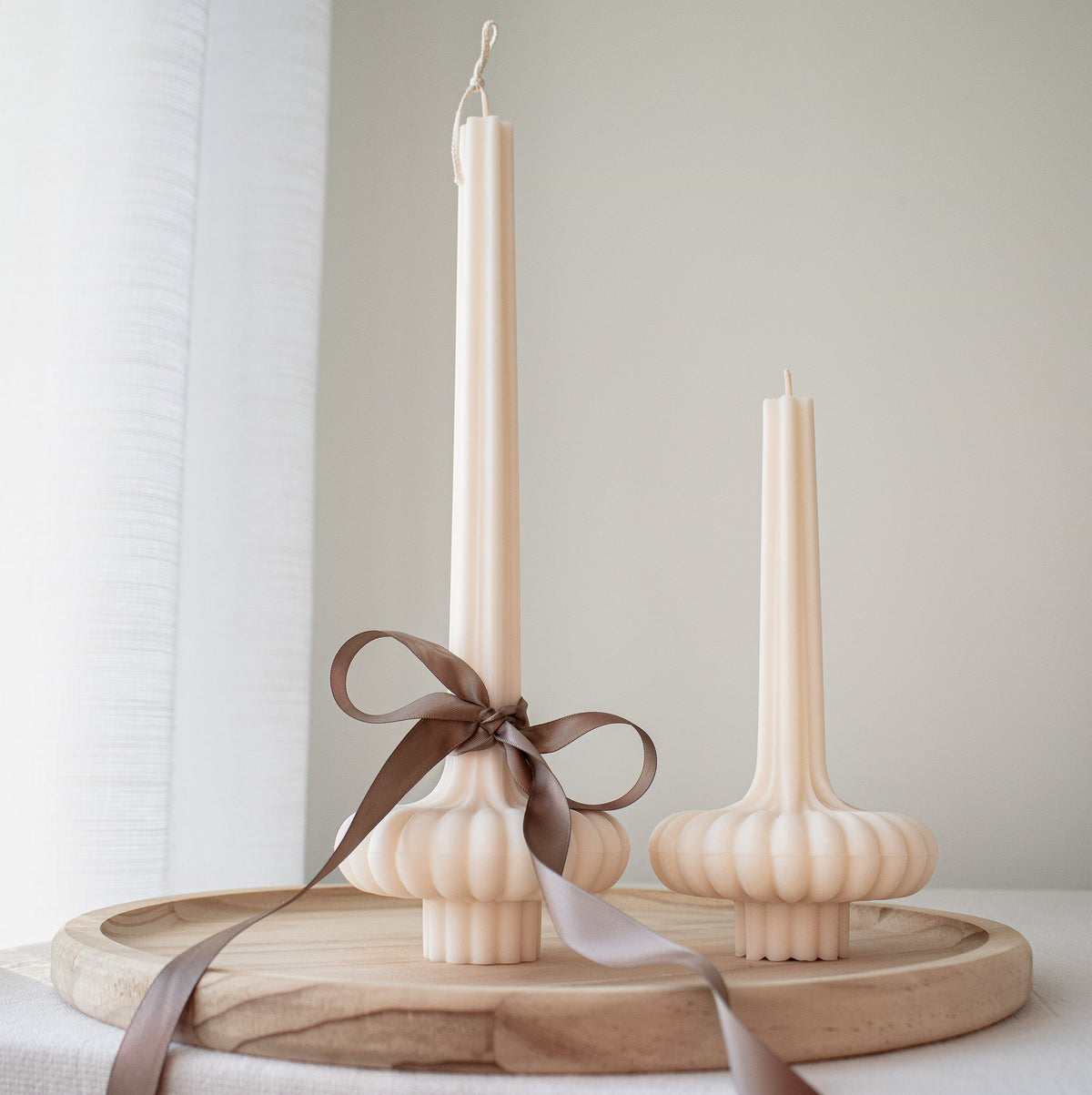 Set di candele a colonna Tutu, eleganti candele a colonna in soia