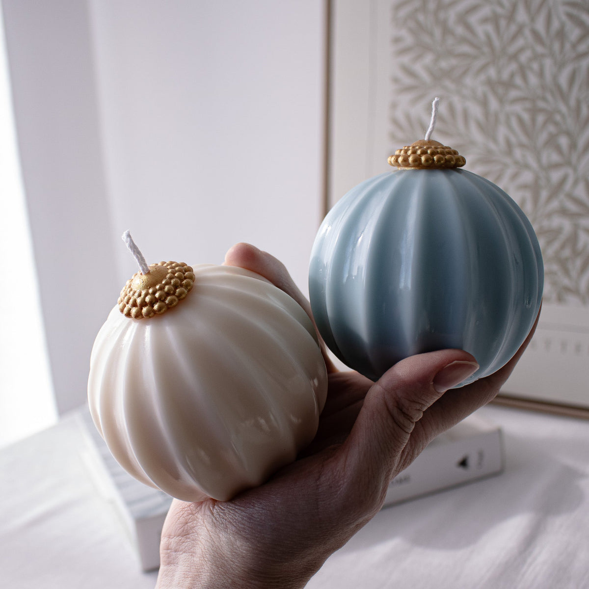 Bougie ornement de Noël | Bougie décorative en cire de soja