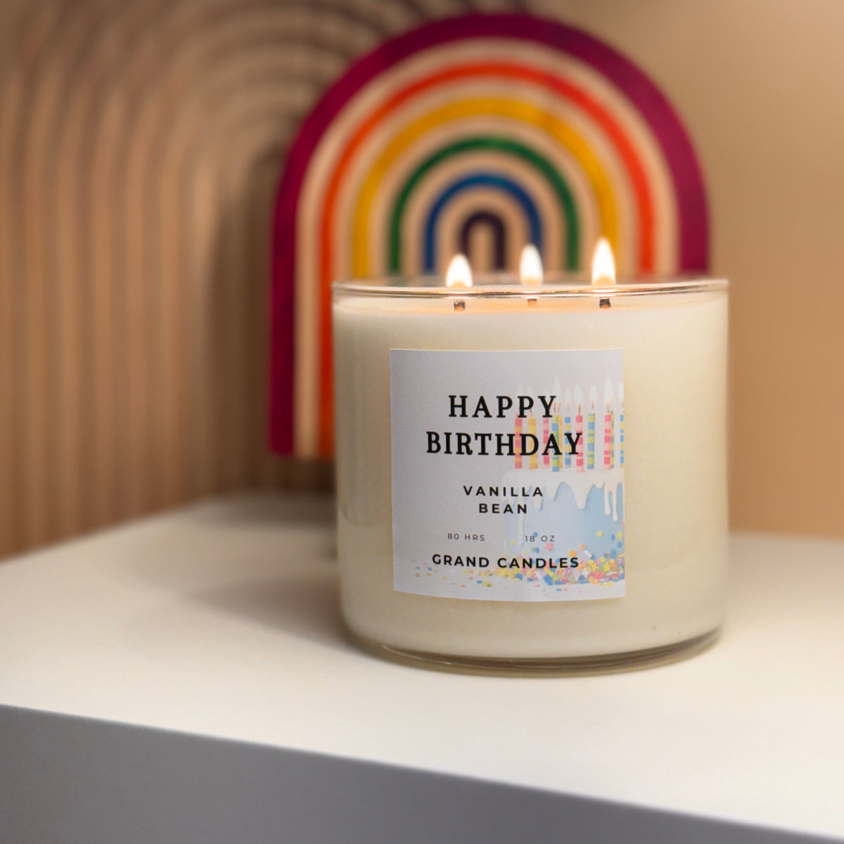Candela di buon compleanno