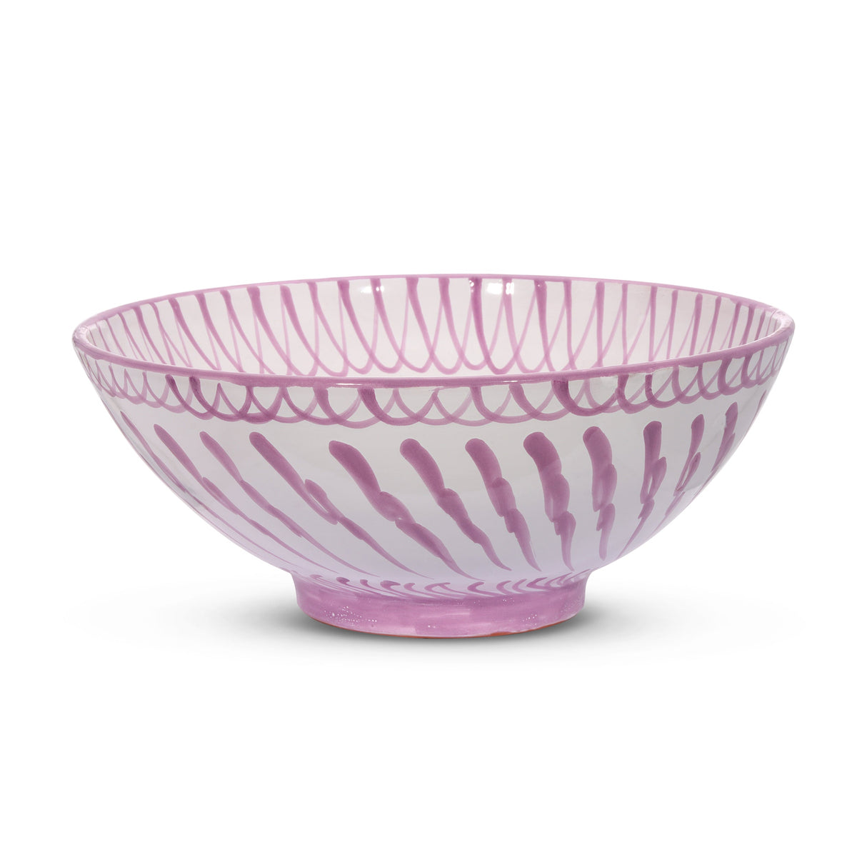 Large bowl with hand painted designs