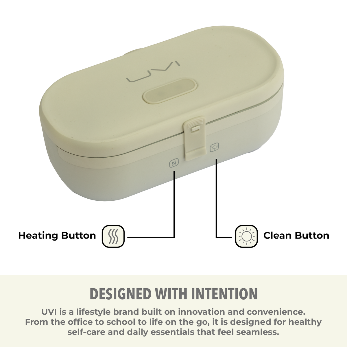Boîte à déjeuner auto-chauffante avec câble USB-C et stérilisateur UV