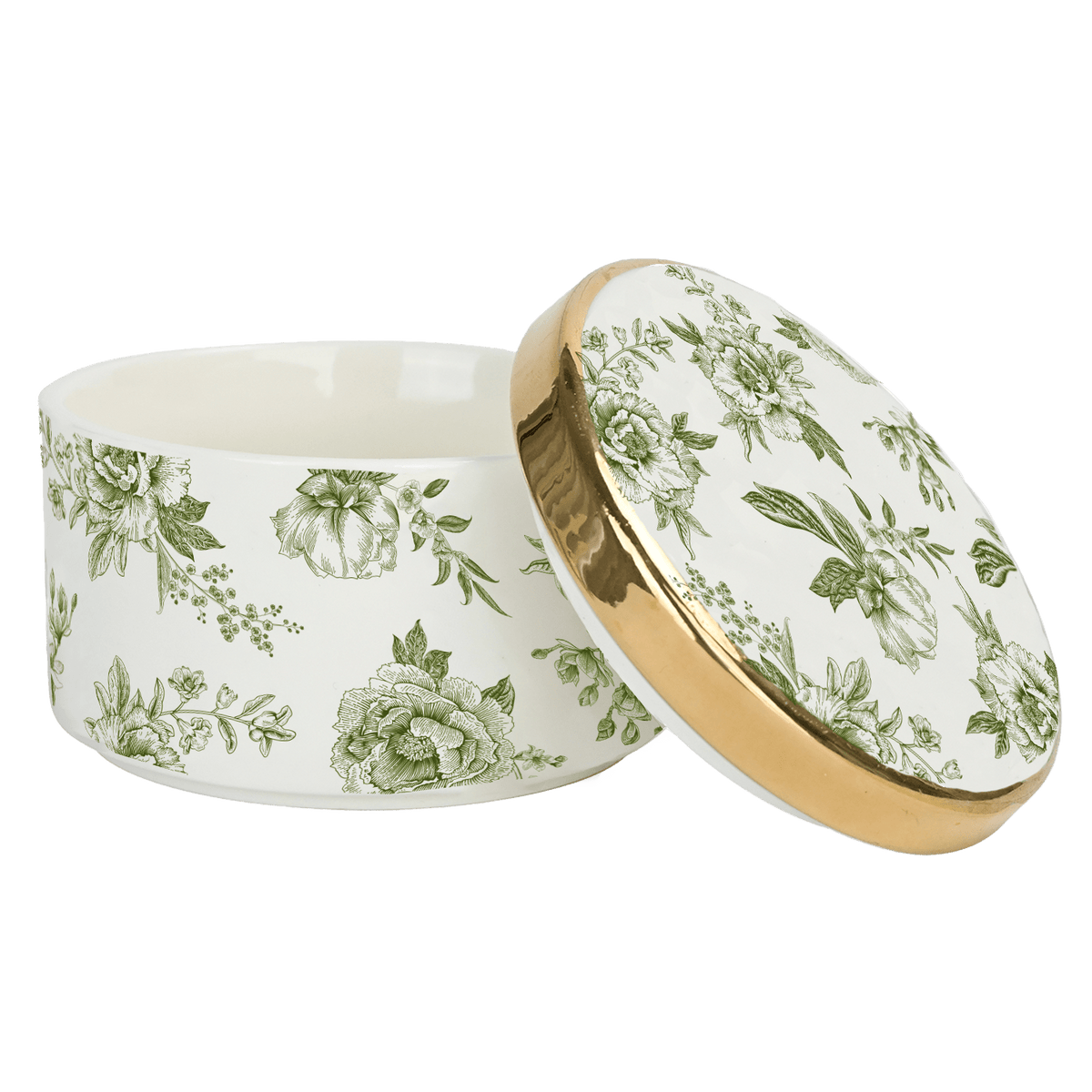 Svuotatasche verde di Delft con coperchio