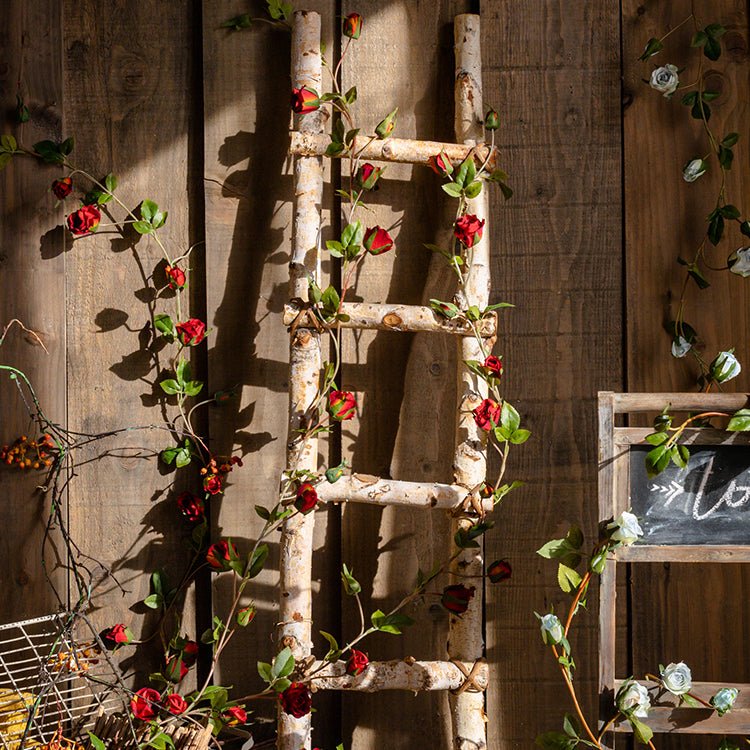 Guirlande de roses en soie artificielle, 140 cm de long