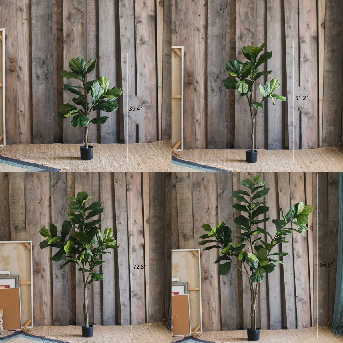 Artificial Tree Fiddle Leaf Tree In Pot