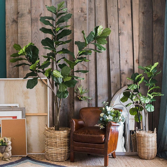 Artificial Tree Fiddle Leaf Tree In Pot