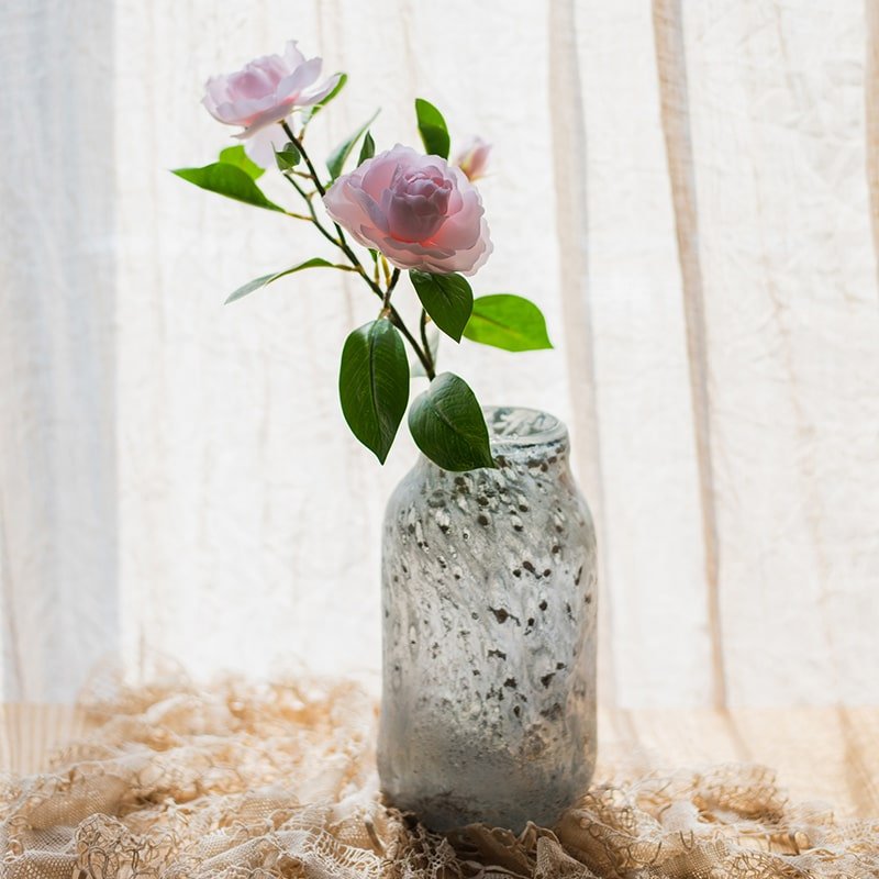 Tige de fleur de gardénia en soie artificielle, 56 cm de hauteur