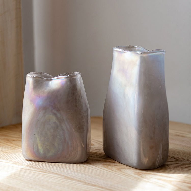 Vaso in vetro artistico con colorazione sfumata