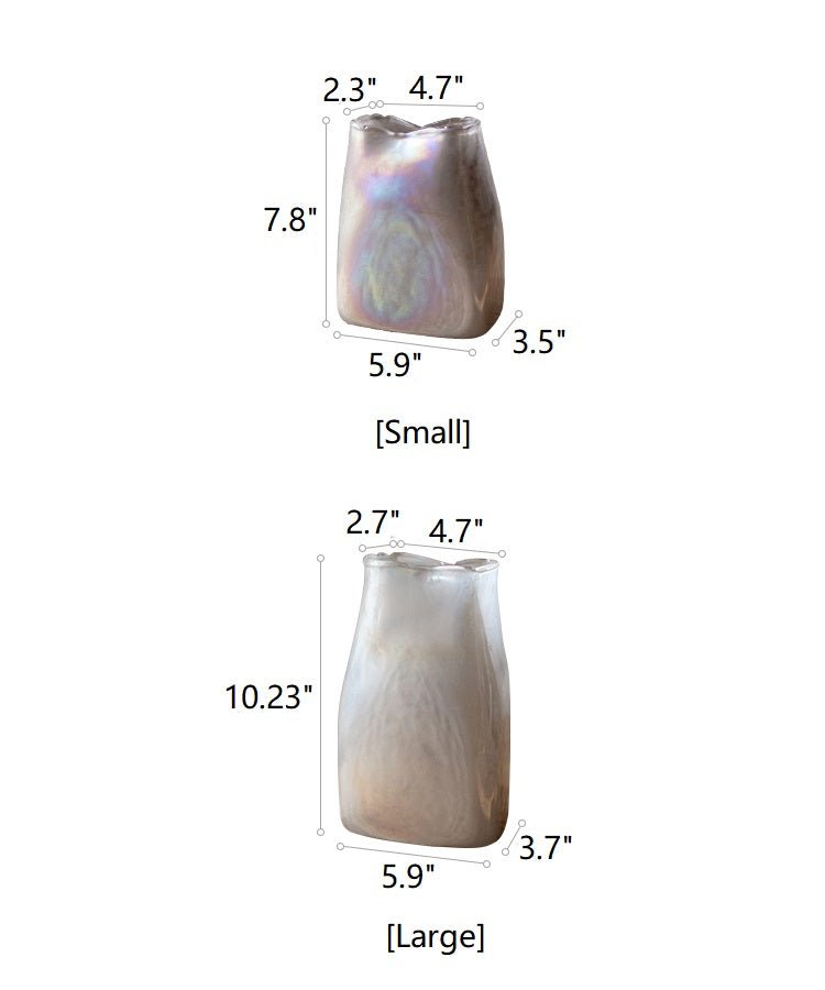Vaso in vetro artistico con colorazione sfumata