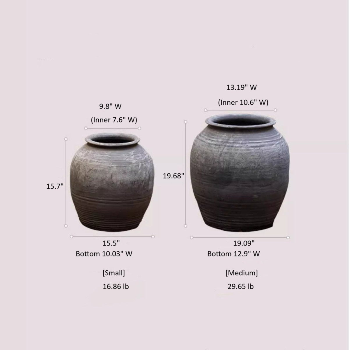Grande vaso in ceramica antica