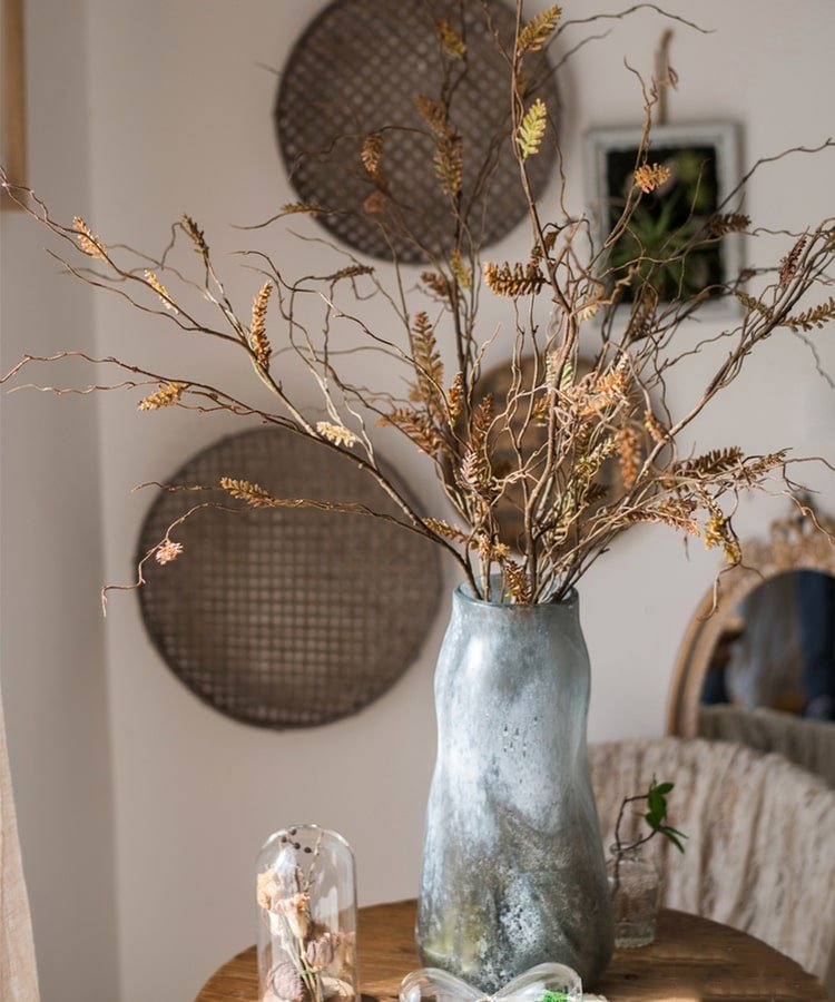 Tige de plante artificielle Ling Yu séchée, 119 cm de hauteur