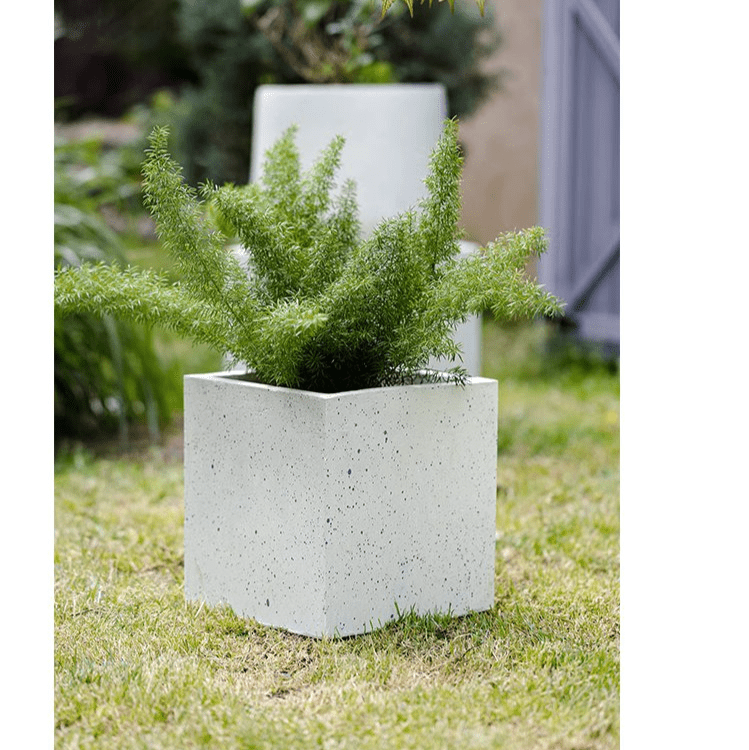 Modern White Planter Square