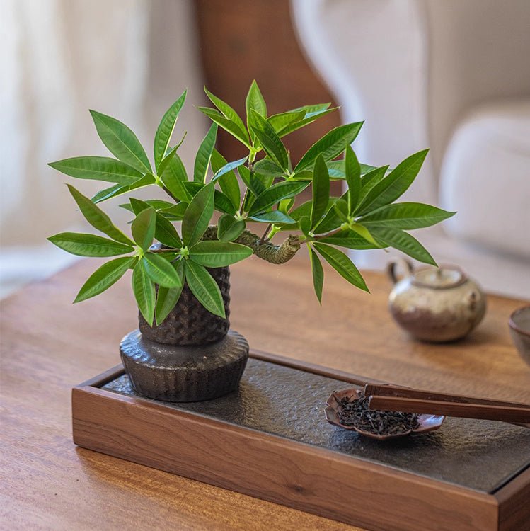 Mini plante verte artificielle en pot