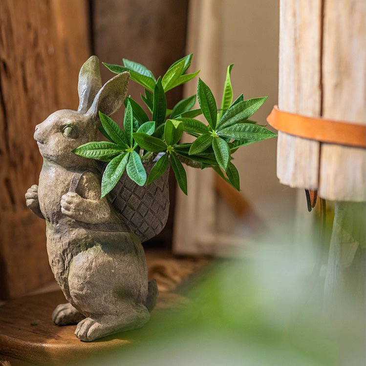 Mini plante verte artificielle en pot