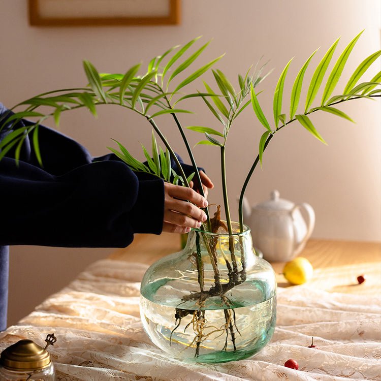Faux bouquet de feuilles de Murdannia enracinées artificiel 58 cm de haut