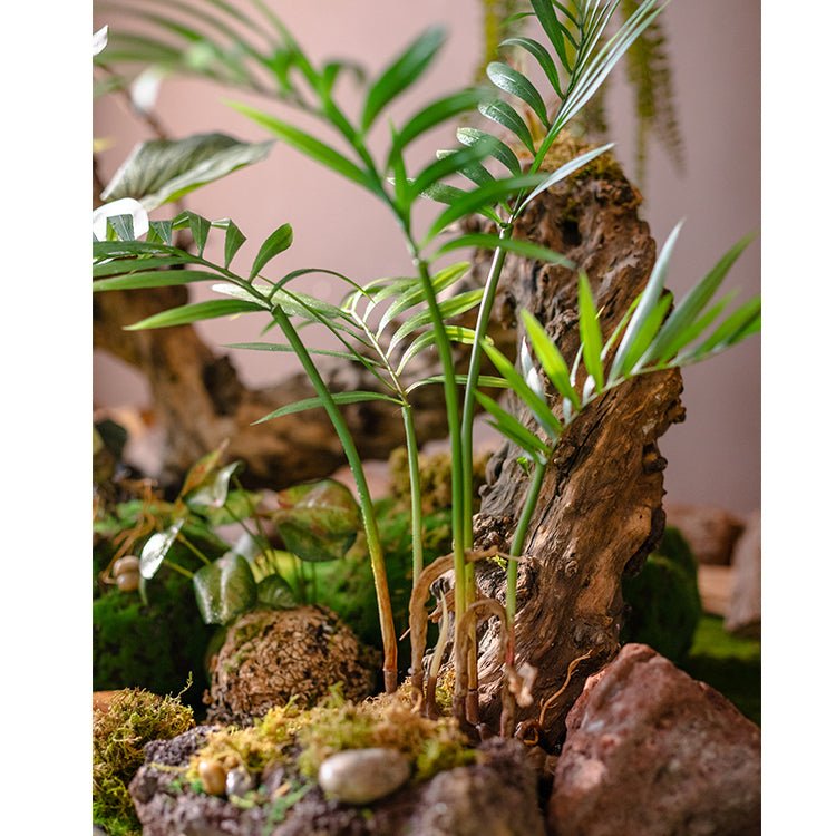 Faux bouquet de feuilles de Murdannia enracinées artificiel 58 cm de haut