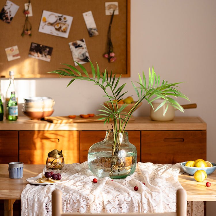 Faux bouquet de feuilles de Murdannia enracinées artificiel 58 cm de haut