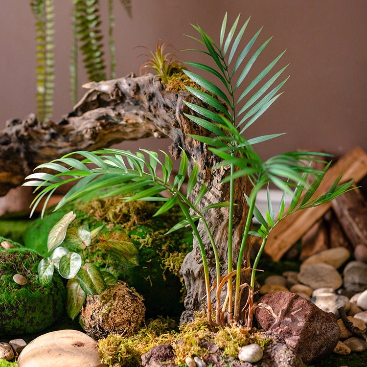 Faux bouquet de feuilles de Murdannia enracinées artificiel 58 cm de haut