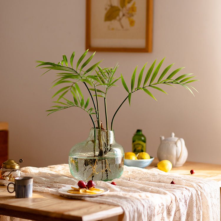 Faux bouquet de feuilles de Murdannia enracinées artificiel 58 cm de haut