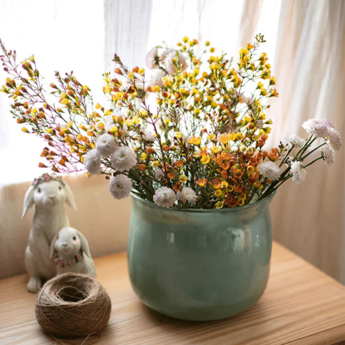 Vase bas en verre Ruhai