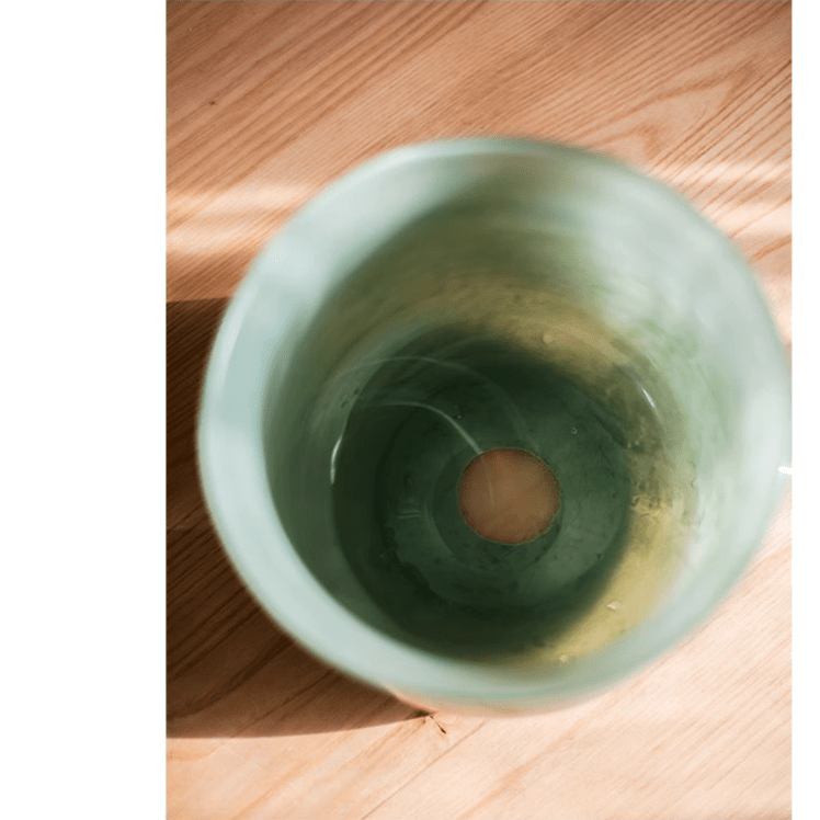 Vase bas en verre Ruhai