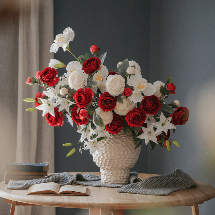 Tige de pivoine en soie artificielle, 68,5 cm de hauteur