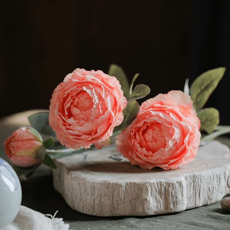 Tige de pivoine en soie artificielle, 68,5 cm de hauteur