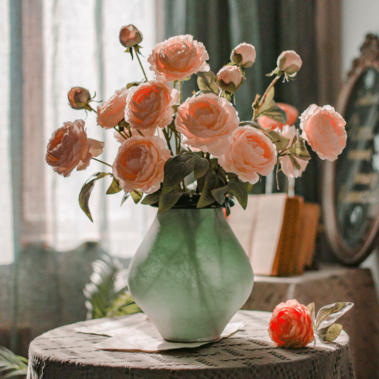 Tige de pivoine en soie artificielle, 68,5 cm de hauteur