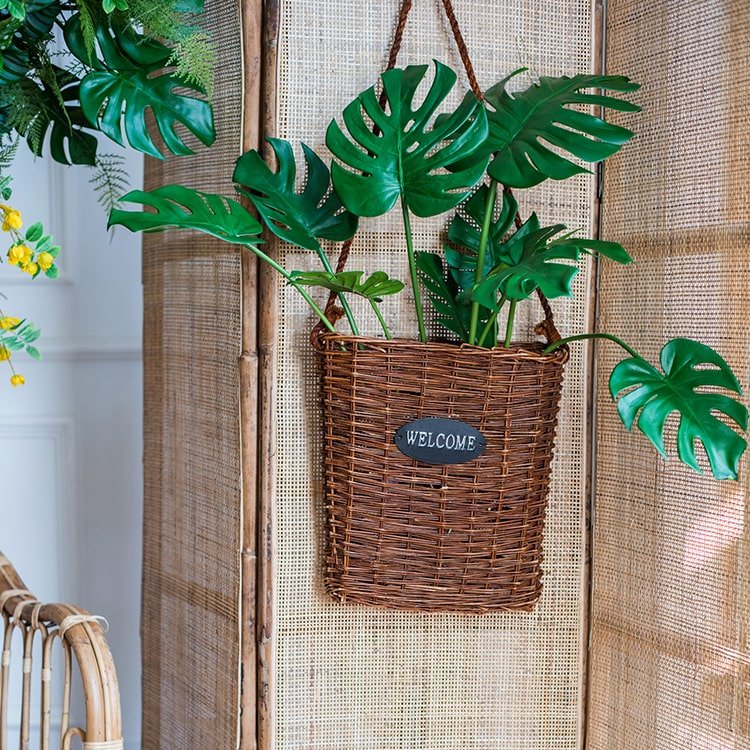 Bouquet de tiges de feuilles de tortue artificielles toucher naturel