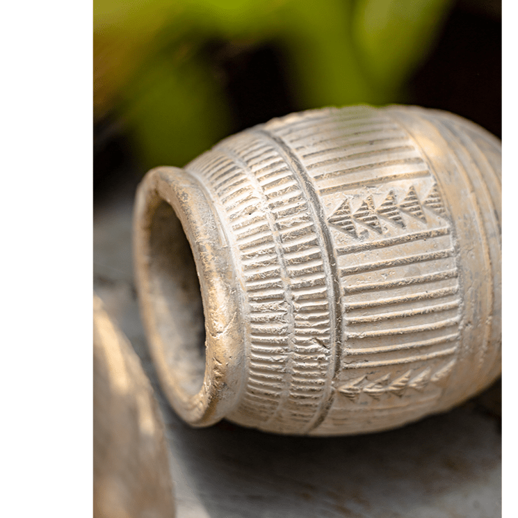 Jardinière en terre cuite Yukun en grès