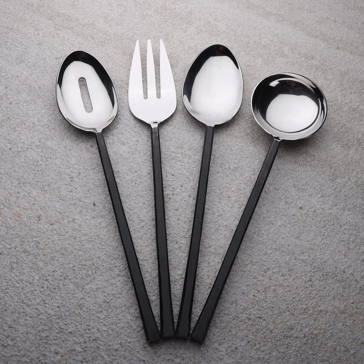 SET DA 4 PEZZI JASON BLACK PER HOSTESS