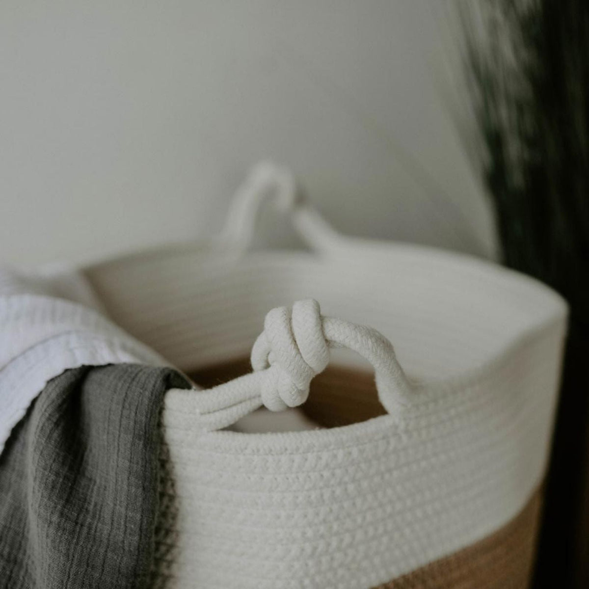 Panier de rangement en corde