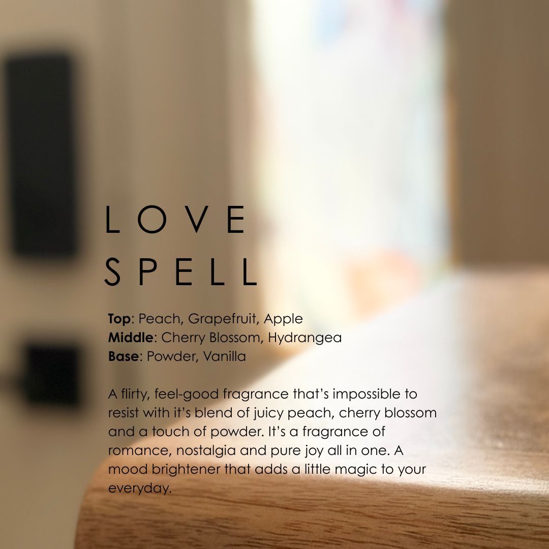 Brume d'ambiance et pour le linge Love Spell