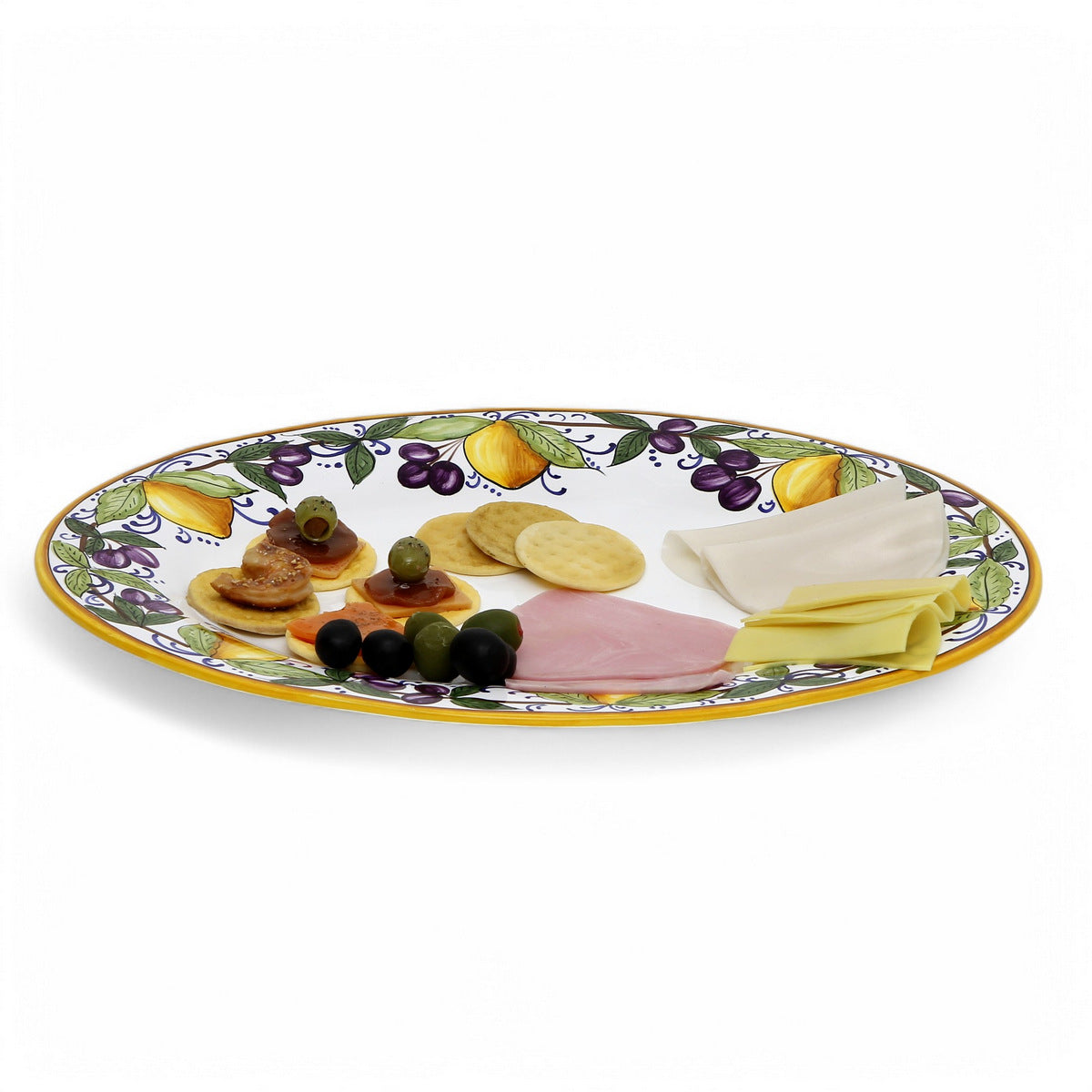 LIMONI POSITANO : Plat de service ovale