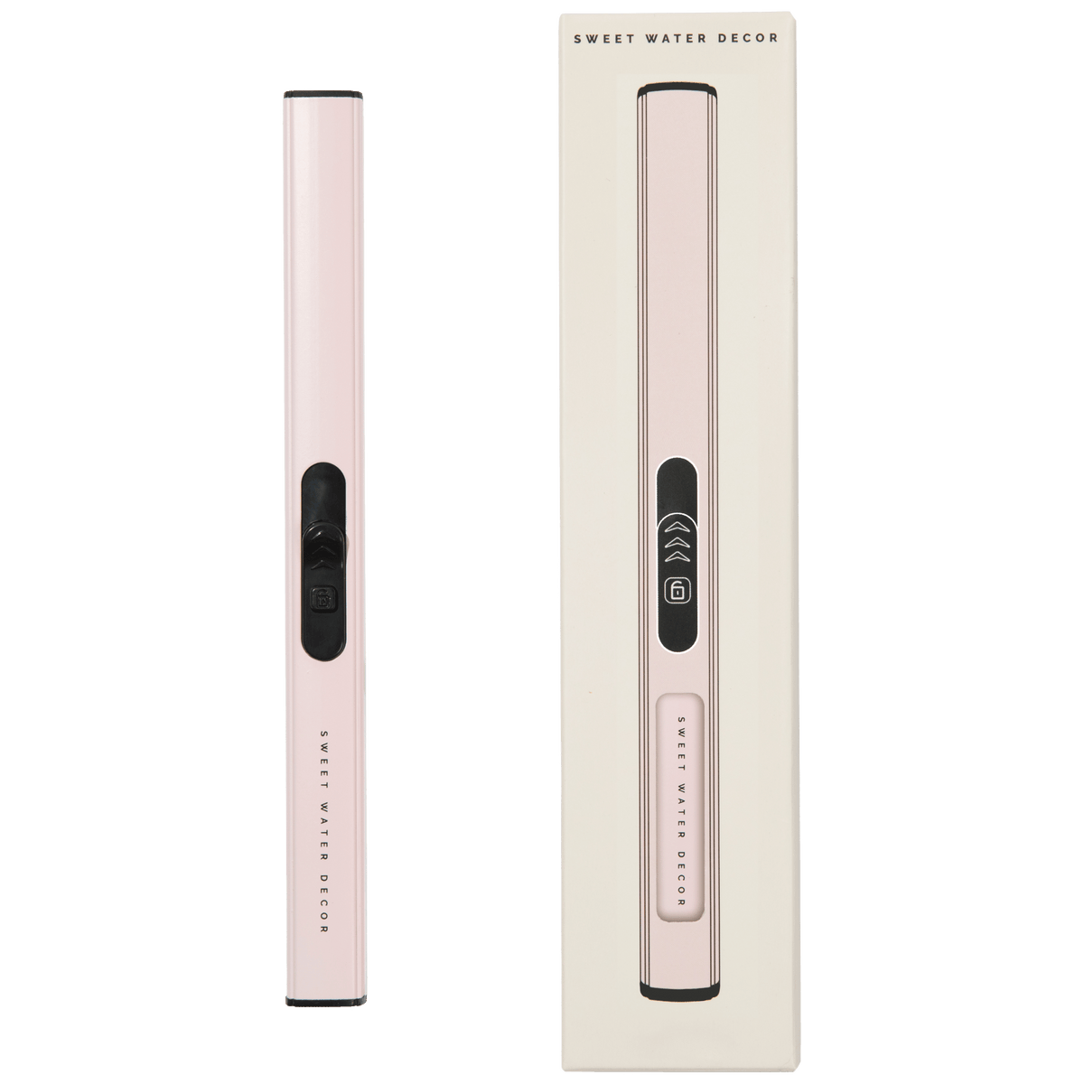 Briquet électrique rose poudré