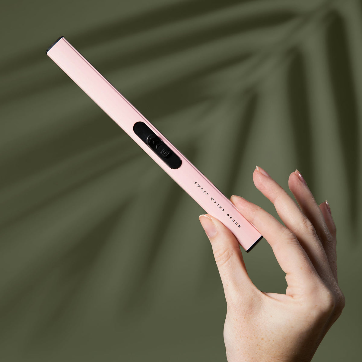 Briquet électrique rose poudré