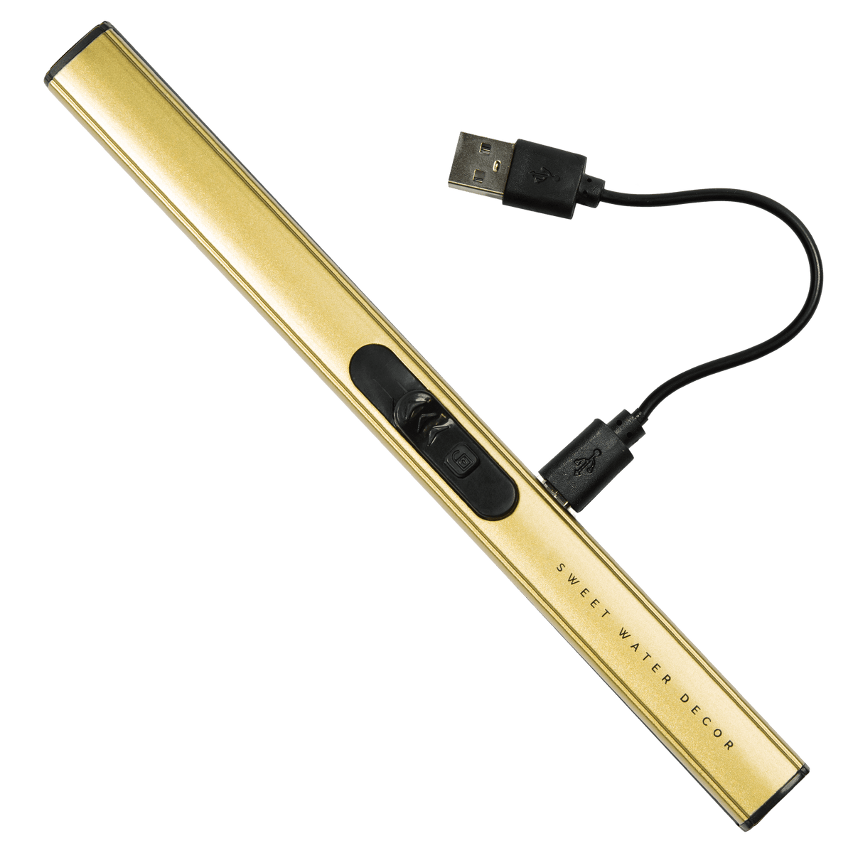 Accendino elettrico dorato