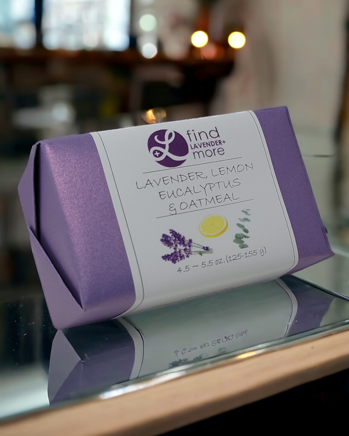 Savons artisanaux à la lavande 125-140 g, bain aux huiles essentielles naturelles