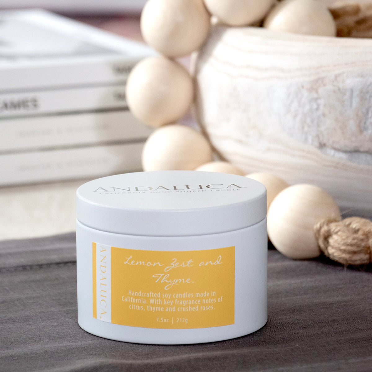 Lemon Zest and Thyme 6 oz. Tin Candle