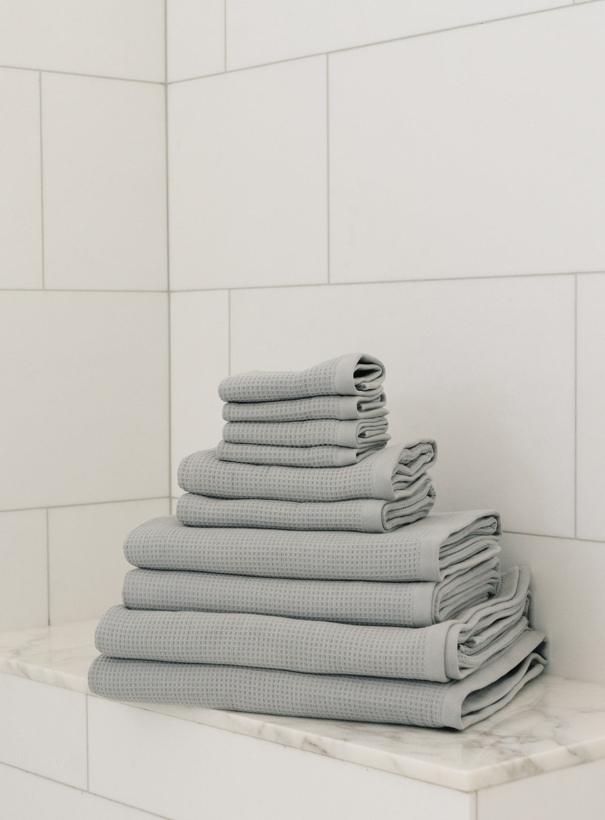 Ensemble de bain gaufré complet