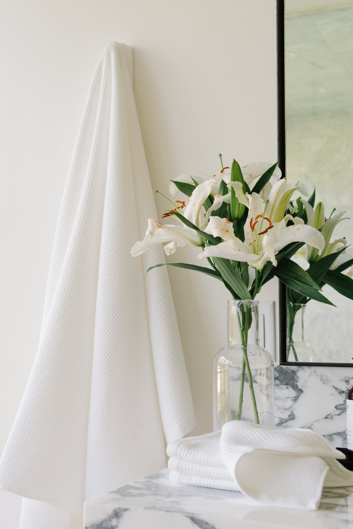 Ensemble de bain gaufré complet